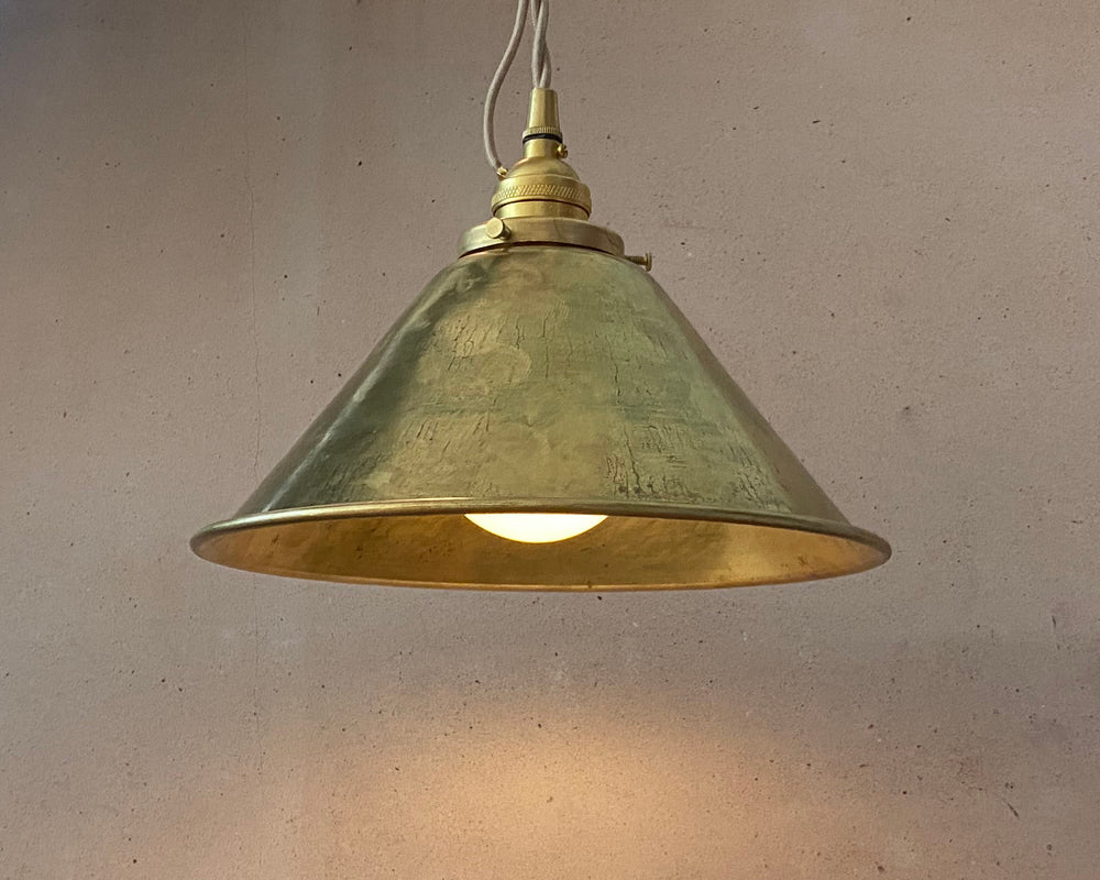 Brass Cone Cord Pendant