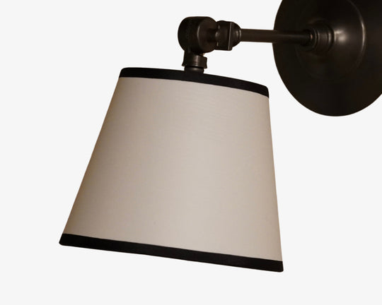 Card Shade with Black Trim - Downlight Fitting