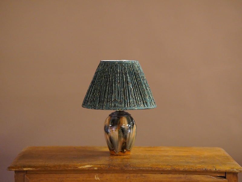 The Brown and Green Block-print One