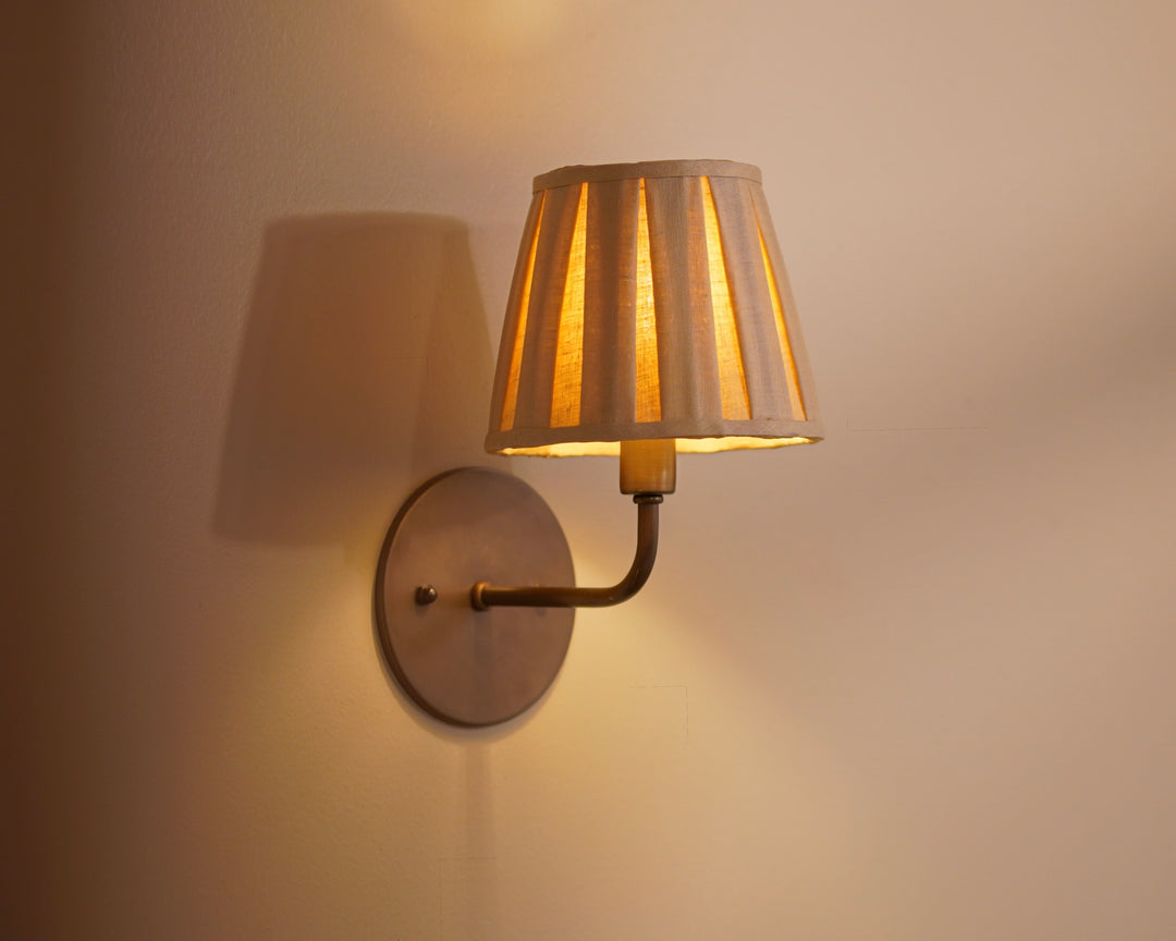 Box-pleat Linen Shade