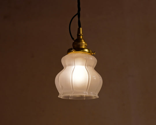 Fluted Hourglass Cord Pendant