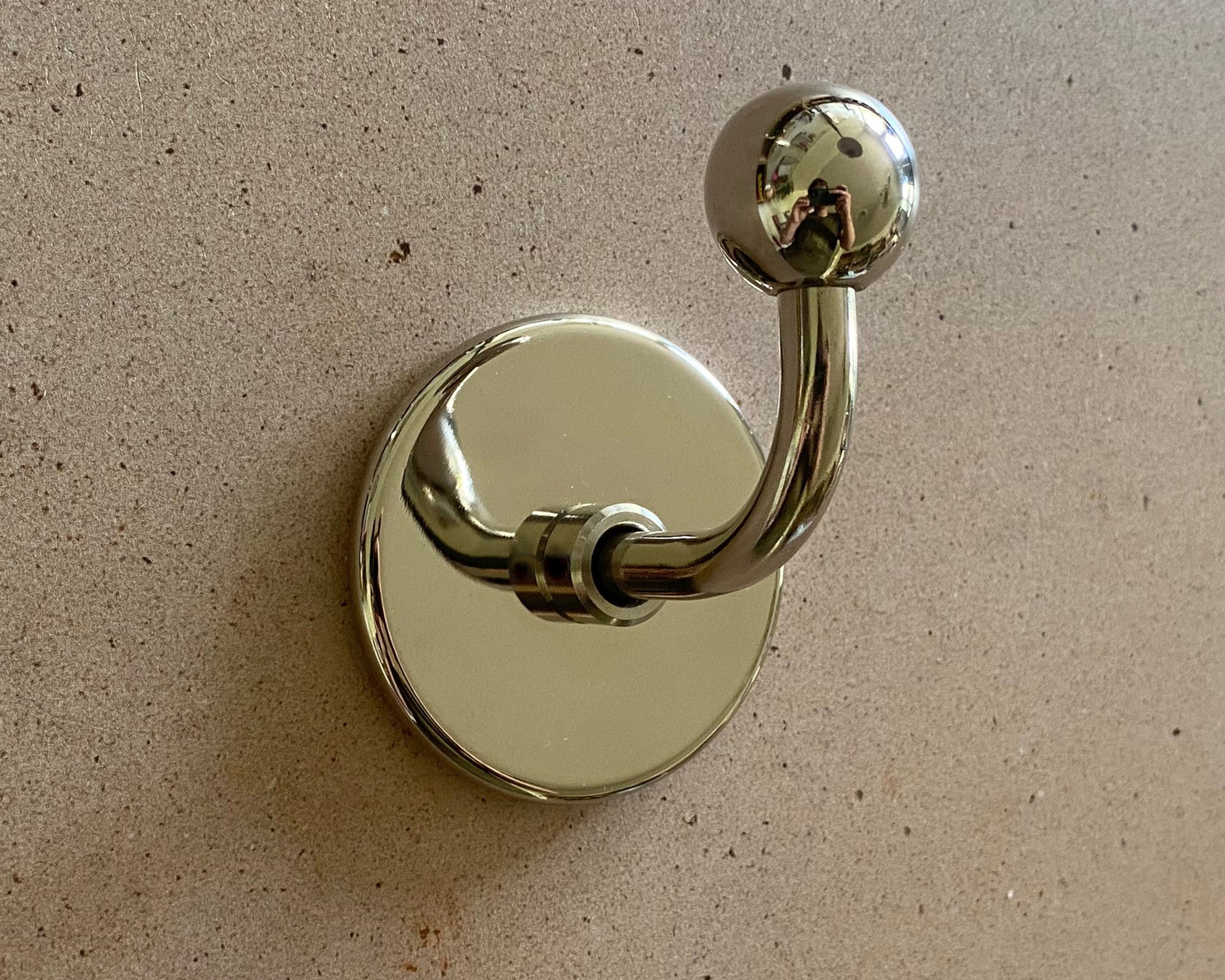 The Chelsea Hook – Polished Brass or Nickel Wall Hook for
