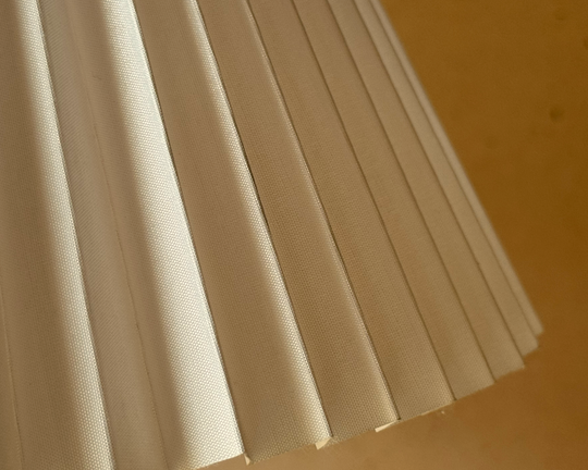 White Knife-Pleat Shade