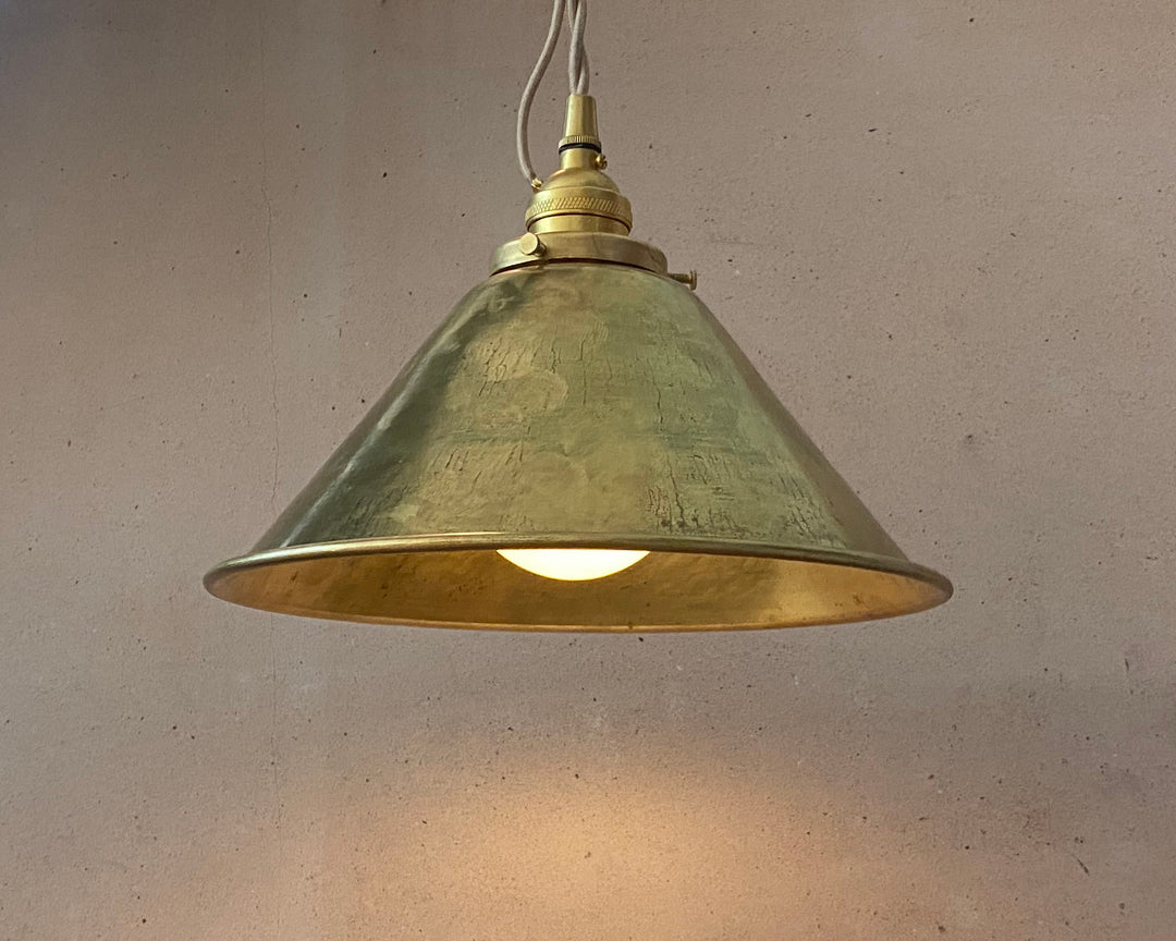 Brass Cone Cord Pendant