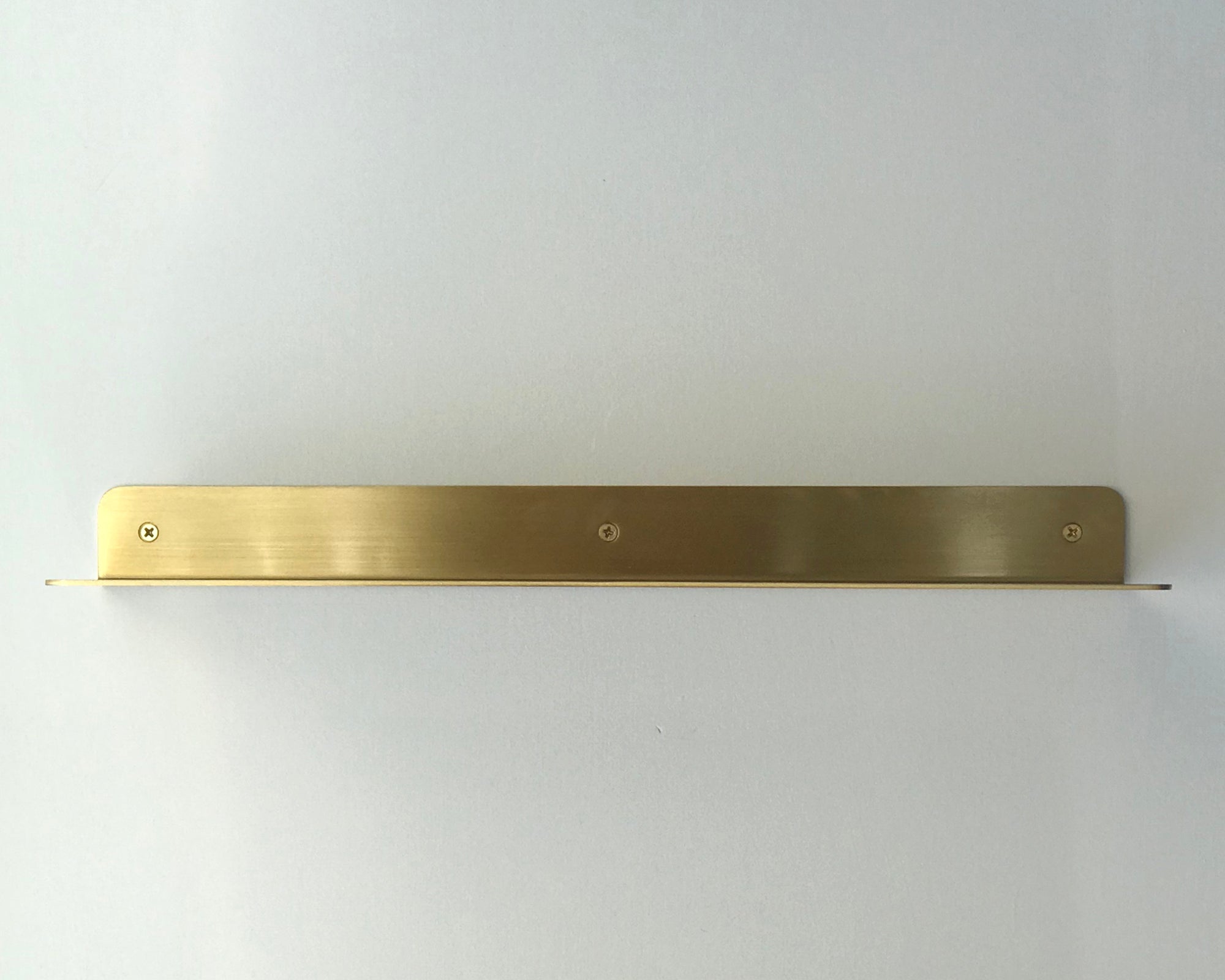 The Right Shelf - Brushed Brass Wall Shelf – Matt Alford Studio